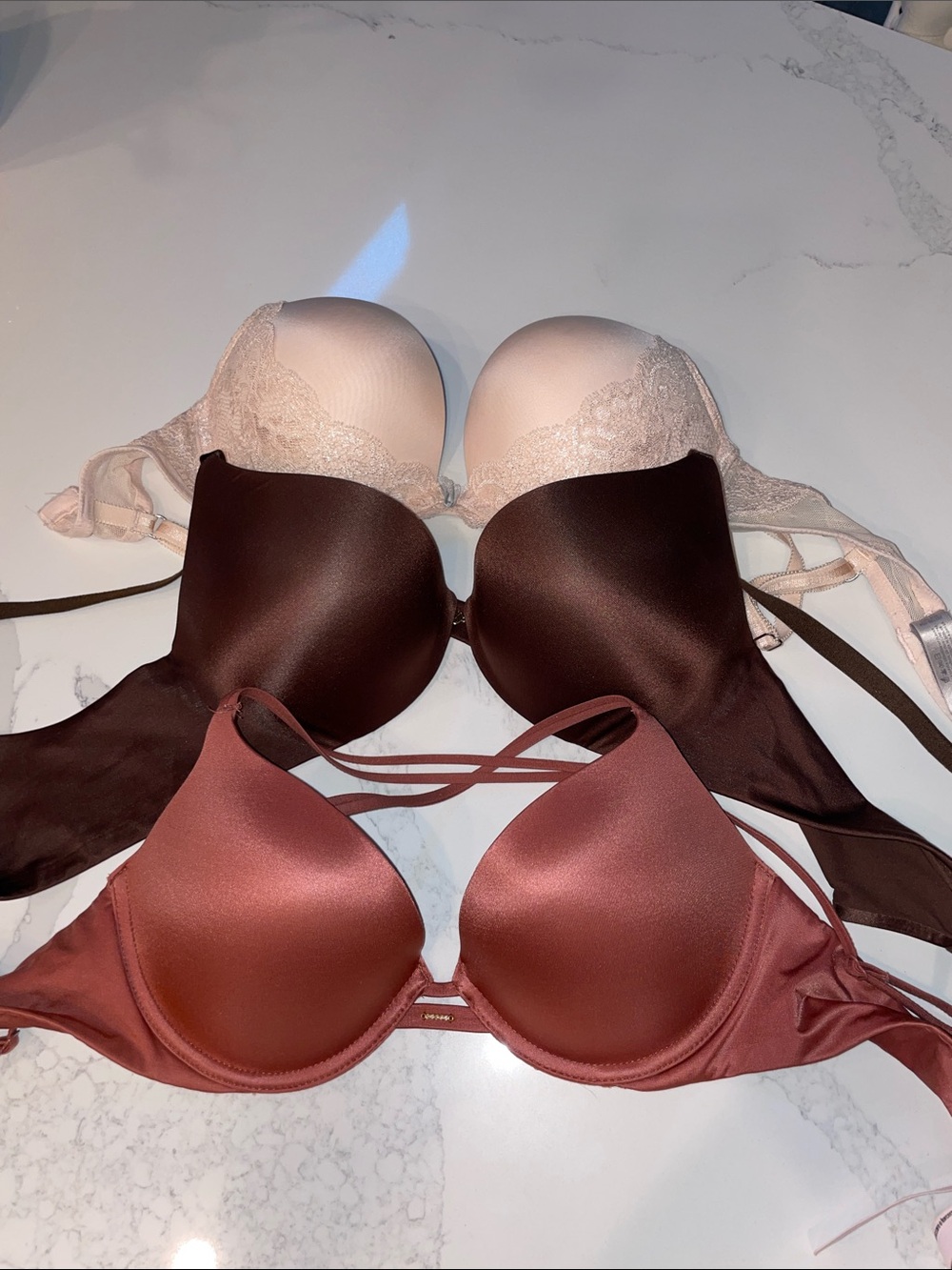 Victoria’s Secret very sexy push-up padded bras 32C lot of 3